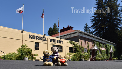 Travelling Bears at the Korbel Winery in California